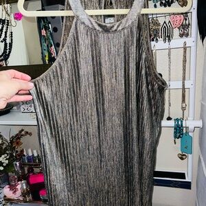 Torrid Shiny Metallic Sleeveless Top